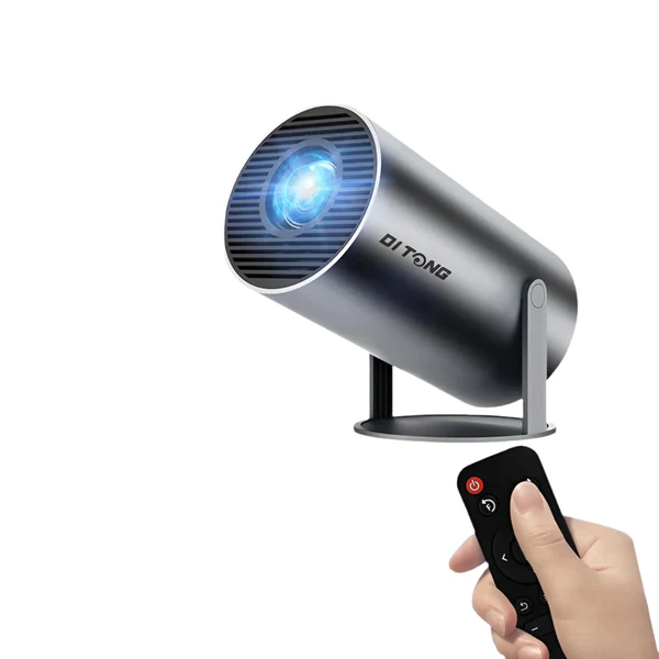 פרוז'קטור HD נייד HY300 Plus – תומך ב-4K, 1280x720P, Android LED, מיני קולנוע ביתי, חיבור Wi-Fi ו-Bluetooth